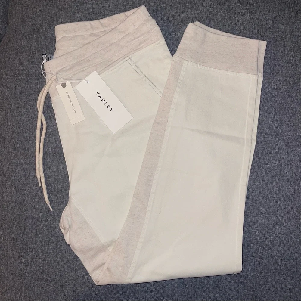 Varley Valley White Pants Joggers - Picture 2 of 9